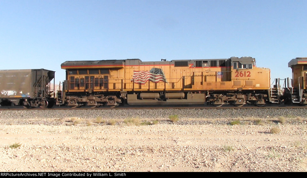 WB Unit Loaded Hooper Frt at Erie NV W-MdTrnSlv-Pshrs -158